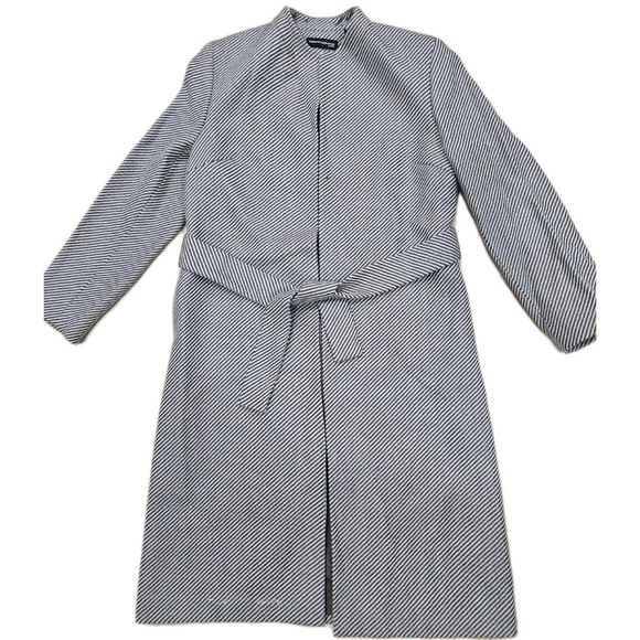 Valerie Stevens Jackets & Blazers - Valerie Stevens Vintage Women's Winter Coat Stripped Brown/ Ivory Elegant Sz 6P